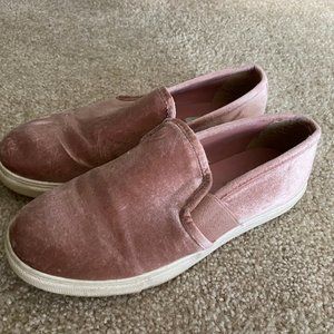 Pink Suede Slips